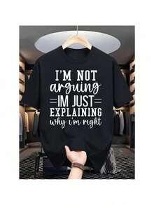 Camisetas de manga corta estilo coreano americano hombre, con tejido transpirable un uso cómodo y a la moda - Negro - Ver 1