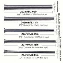 Bộ 5 dụng cụ uốn ống lò xo 1/4 1/2 3/8 5/8 5/16 inch dùng cho ống đồng và nhôm, dụng cụ cầm tay uốn dây lò xo, dụng cụ sửa chữa ống nước. - A - Xem 2