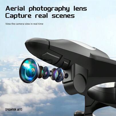 RC Airplane Drone Toy With LED Lights, 3-Speed Modes, One-Key Takeoff/Landing, And Stunt Roll, Featuring A Fighter Jet Design With Protective Propeller Covers, Modular Battery For Extended Playtime, Optional Camera With Real-Time Video Feed Via Screen Remote Control, Easy To Control For New Pilots,Fun Outdoor Activity For Kids 8+, Perfect As A Gift For Aviation Enthusiasts And Young Pilots, Suitable For Parks, Backyards, And Open Spaces