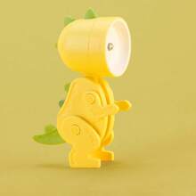Dinosaur LED Night Light For Kids, Foldable Magnetic Night Light For Bedroom Bedside Table, Rechargeable And Portable Night Light Toy - Yellow - View 12
