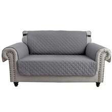 Reversible Sofa Cover Couch Slipcover Water-Repellent Anti-Slip Washable Armchair Loveseat Sofa With Elastic Strap Furniture Protector For Pet Dog - 灰色 - 查看 12