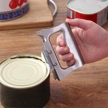 One-Touch Electric Can Opener - Automatic Open, Hands-Free Operation, Easy To Clean,Manual Can Opener, Electric Can Opener, Kitchen Must Haves, 2-In-1 Can & Jar Opener, Ergonomic Opener, Smooth Edge Cutting, Automatic Can Opener ,Cyber Monday Steal , Gifts For Dad, Stocking Stuffer, Holiday Gift Guide 2025,Kitchen Gadgets, Cooking Essentials, Pantry Upgrade, Easy Cooking, Senior Friendly, Accessible Kitchen - 銀色 - 查看 4