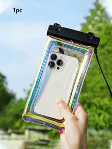 Universal Waterproof Phone Pouch Touchscreen Laser Waterproof Bag Waterproof Phone Case Travel Vacation Camping Essential Beach Necessity Vacation Accessory Summer Back To School Supplies Back To School Dry Wet Separation Bag Lanyard - Multicolor - View 16