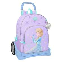 Safta Disney | 大號 Frozen Spirit Compact Evolution 背包，帶可拆卸輪子和拉桿（85 厘米），14 厘米超靜音防震輪，符合人體工學設計，帶襯墊，水壺架 - 免費送貨 ✅ 西班牙大陸 24/48 小時送達 - 彩色 - 查看 1