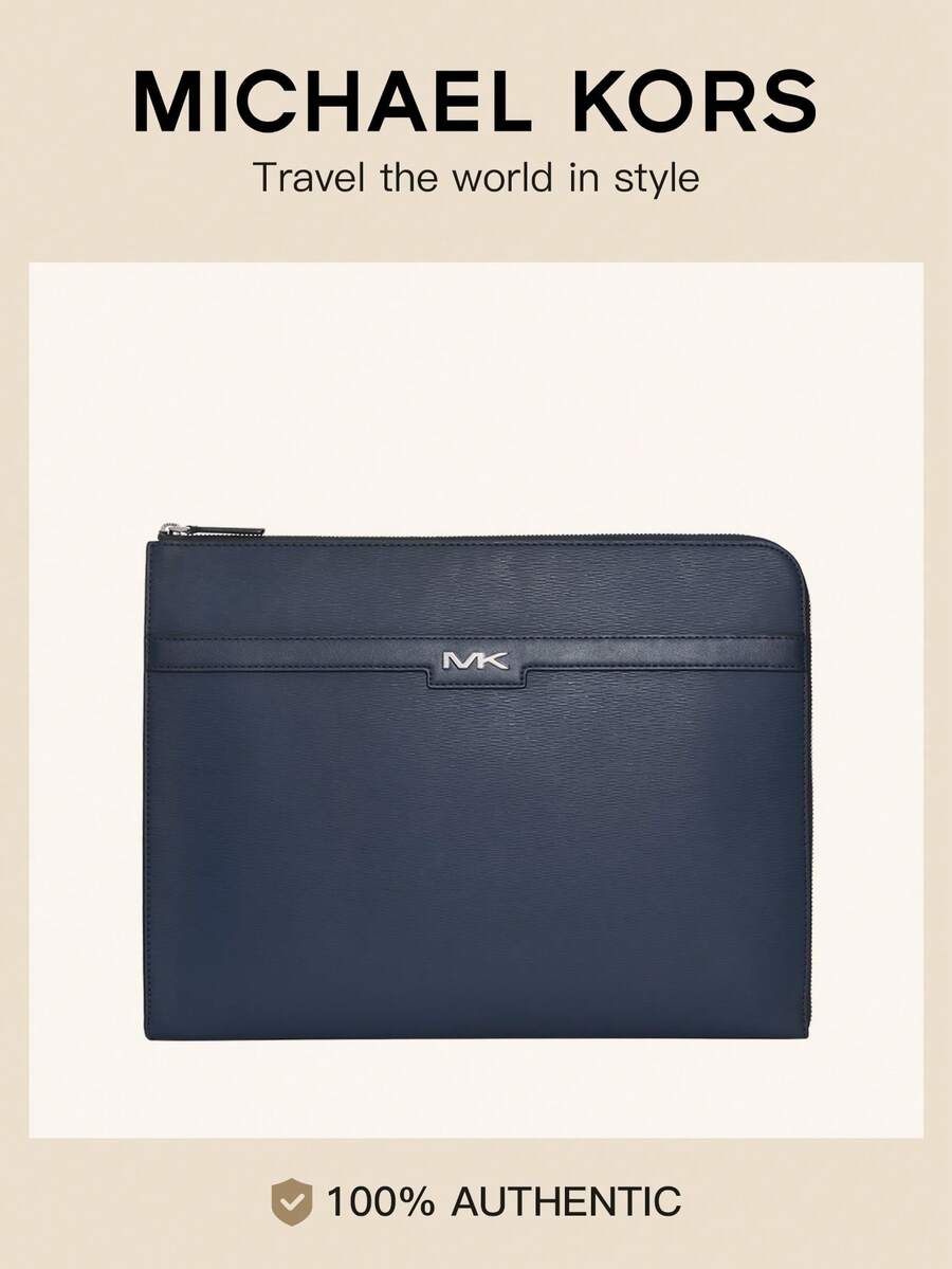 Michael Kors Cooper 耐用防震保护笔记本电脑内胆包手提包便携式笔记本电脑包 - 海軍藍 - 查看 1