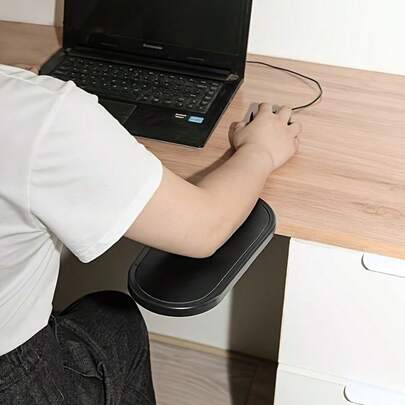 Ergonomic Armrest Support - An Adjustable Height And Angle Desktop Armrest Suitable For Computer, Office, And Home Use, Featuring A Comfortable Elbow Protection Design.