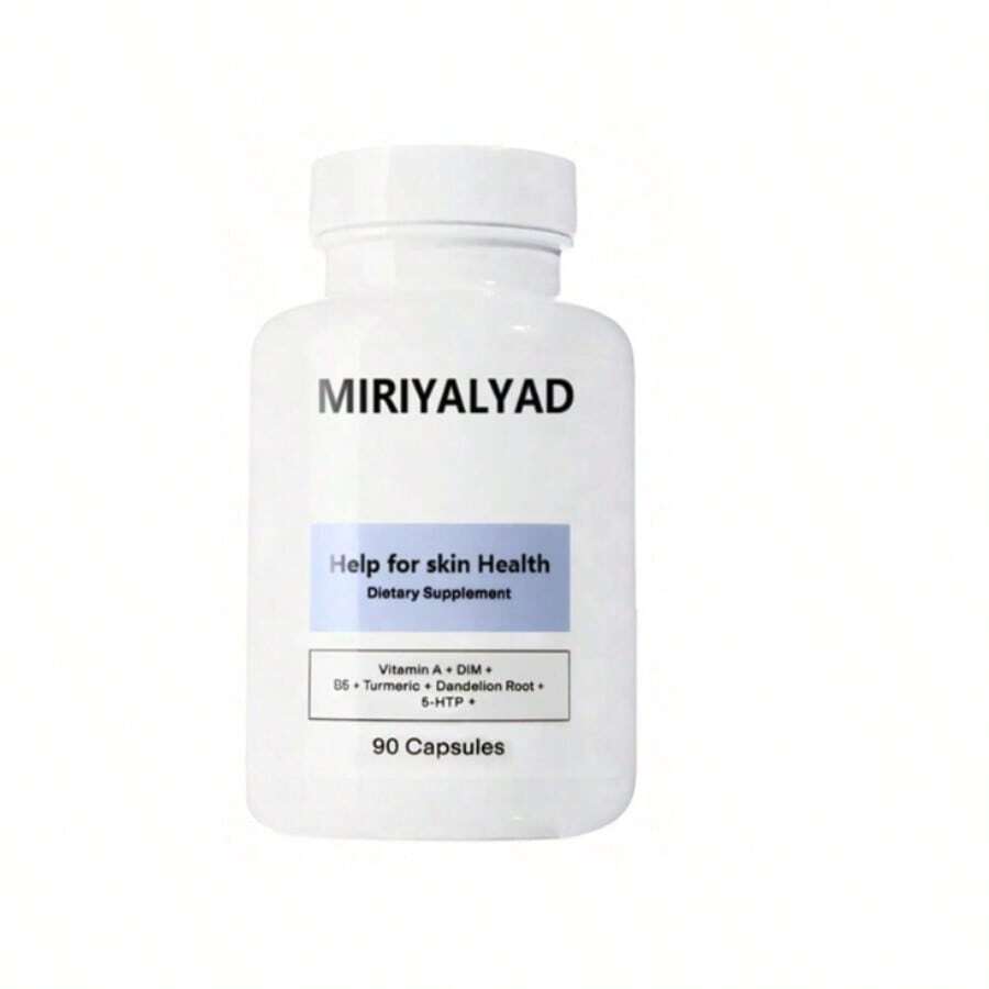 Miriyalyad CLEARSTEM - MINDBODYSKIN Hormonal Acne Supplement (5-HTP) - Natural DIM Supplement - Skin Care Vitamins - Hormone Balance, Antioxidants - Gluten Free, Cruelty Free - 30 Servings, 90 Capsules - 1 CÁI - Xem 1