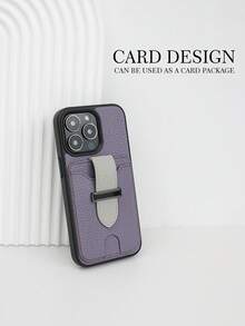 1 Peça Capa de Telefone à Prova de Choque com Porta-Cartões, Compatível com Apple 17, 17 Air, 16e/11/12/13/14/15 Pro Max, Galaxy S20 Ultra, Galaxy S21 Plus, Galaxy S21 Ultra, Galaxy S22 Plus, Galaxy S23/S24/S25 Ultra, 5A 5G, 6 Pro, Pixel 7/7 Pro, Pixel 8/8 Pro, Xperia 1 V, Xperia 5 V, Xperia 10 V - Roxo - Visão 4