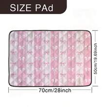 1 buah Alas Hewan Peliharaan Motif Pita Bergaris, Alas Tempat Tidur Anjing, Bantal Hewan Peliharaan Kartun Lucu, Alas Istirahat Hewan Peliharaan yang Dapat Dicuci, Cocok untuk Semua Musim - MultiWarna - View 9