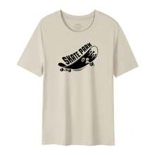 Imported Direct Printing Machine, Men's Short Sleeve T-Shirt Made Of Pure Long Fiber Pima Cotton, 50 Thread Count, With A Lightweight Luxury Finish. - 鏽棕色 - 查看 12
