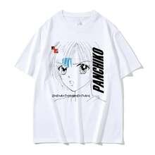 Panchiko DEATHMETAL-Camiseta con estampado gráfico del álbum Rock para mujer, camisetas informales Vintage, ropa de calle gótica, camisetas gráficas Y2K - Blanco - Ver 1