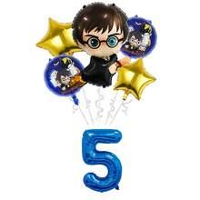 Warner Bros Harry Potter Themed Wizard Birthday Balloon Set, 1-9 Number Balloons Suitable For Magic Party Supplies - Cartoon Balloons - View 6