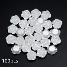 50-300顆 6/8mm 白色優雅玫瑰珠,ABS 壓克力隔珠,珠寶製作 DIY 手工藝用品,耐用手工珠寶配件,適用於手鍊、耳環、項鍊,情人節禮物 - 白色 - 查看 16