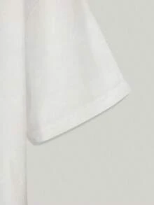 Lässige Kurzarmshirts T Hemd,Mit Buchstabenmusterdruck,Gemustertes Oberteil für Damen2026 - Weiss - Übersicht 4