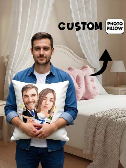 1 Vỏ gối trang trí hai lớp in hình ảnh yêu thích của bạn theo yêu cầu (Không bao gồm ruột gối) - Gối in ảnh cá nhân hóa dành cho bố, mẹ, quà sinh nhật, tốt nghiệp, Ngày của Cha, Ngày của Mẹ, Halloween, Giáng sinh, Ngày Valentine, Ngày Tưởng niệm, Lễ Tạ ơn, Lễ Phục sinh, Ngày Cá tháng Tư, Lễ hội hóa trang, tựu trường, quà tặng Ngày Quốc khánh.