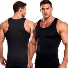 Men Workout Clothes - Vest 1813 All Black - View 9