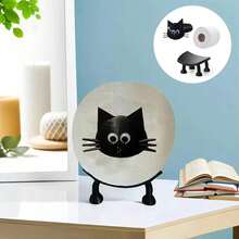 1个可爱猫咪纸巾盒 - 萌猫造型纸巾盒，经久耐用，优雅美观，是浴室家居装饰收纳的理想之选，也是送给家人/男友/女友的完美礼物，适用于餐厅、浴室、卧室等场所 - 房间装饰和礼品 - 黑色 - 查看 7