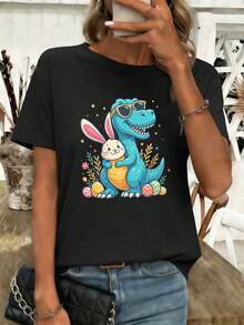 Women T-Shirts - Black - View 1