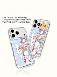 Miniso Ốp điện thoại trong suốt Sanrio Hello Kitty, Ốp điện thoại mùa hè, Quà tặng ngày lễ, Chống trượt, Chống rơi, Chống vân tay, Phù hợp cho iPhone 17, 17 Air, 17 Pro, 17 Pro Max, 11, 12, 13, 14, 15, 16 Pro, 16 Pro Max, 14 Plus, 15 Plus, 16 Plus, 16 Pro, 16 Pro Max, XR - Trong sáng - Xem 6
