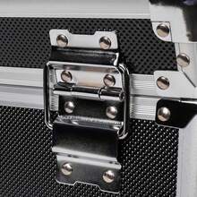 7" Storage Box Singles Vinyl Record Carry Case Tough Strong Holds 200 Uk - 黑色 - 查看 4