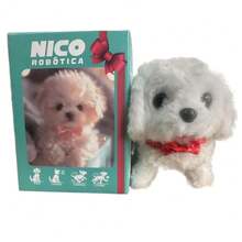 Perro robot de peluche simulado que mueve la cola, camina y ladra, juguete interactivo para mascotas, regalo de cumpleaños para niños. - Estilo 4 - Ver 4