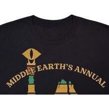 La Carrera Divertida Anual de Mordor en la Tierra Media: Aquí no se simplemente camina - camiseta para hombre - Blanco - Ver 3
