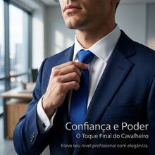 Men's Tie In A Solid Color, Matte Finish, Fine Texture, Ideal For Formal Suits, Weddings, Grooms, A Professional And Sophisticated Look. - Royal Blue - View 4