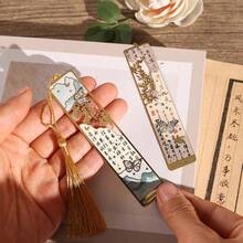 1pc Vintage Metal Butterfly Bookmark, Chinese Style Hollow Tassel Bookmark, Suitable Gift For Book Lovers - 1 PC - View 5