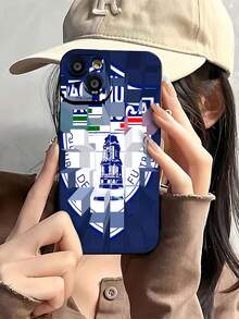 Tema del club de fútbol Pachuca azul y blancofunda de teléfono Fundas compatibles con ,Apple,VIVO,OPPO,,, y Honor.Fabricadas en silicona TPU,ofrecen protección contra golpes y caídas.regalos para mamá - Negro - Ver 1