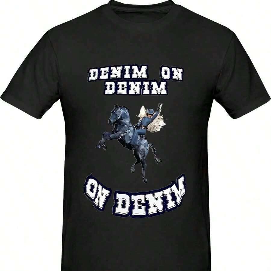 Denim Cowboy rter Tewboy rter ShirtCowboy rterCowboy rter JerseyCowboy rter MerchCowboy 48220 g Camiseta de algodón puro de 220g Camiseta de algodón multiuso - UniS-ex - Para cualquier actividadAdecuada para todas las personas, ya sean mujeres o hombres, tela duradera de alta calidad adecuada para todas las ocasiones, suave al tacto pero construida para durarCamisetas transpirables para mujer. en atuendo de otoño. S para woM. en vaC. Conjunto de ropa deportiva. S woM. con un disfraz de Halloween - Negro - Ver 1