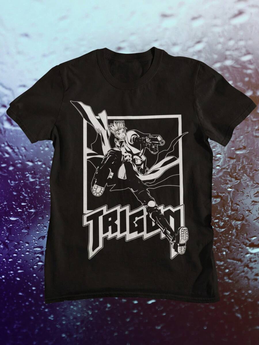 T-shirt Trigun, Vash The Stampede, Manga/Anime, Featuring Anime, Gunsmoke, Nouveau T-shirt unisexe - Noir - Voir 1