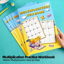 1pc Two-Digit Multiplication Workbook | Over 300 Detailed Math Exercises | Practice Workbook | Daily Math Activities And Home/School Supplementary Materials, Office & Math Learning Supplies - Multiplication Workbook - View 1