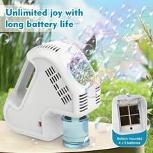 Fully Automatic Portable Bubble Machine For Children, For Weddings And Outdoor Parties, No Batteries Required, Manual Bubble Wand. - 黑色 - 查看 4