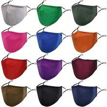 12/24 Pack Colorful Cloth Face Masks, Breathable Cloth Masks, Washable Reusable Portable Masks, Suitable Home, School, Travel And Office Use, Great Ideas Women Men Mom Dad - 12 Colors - View 12