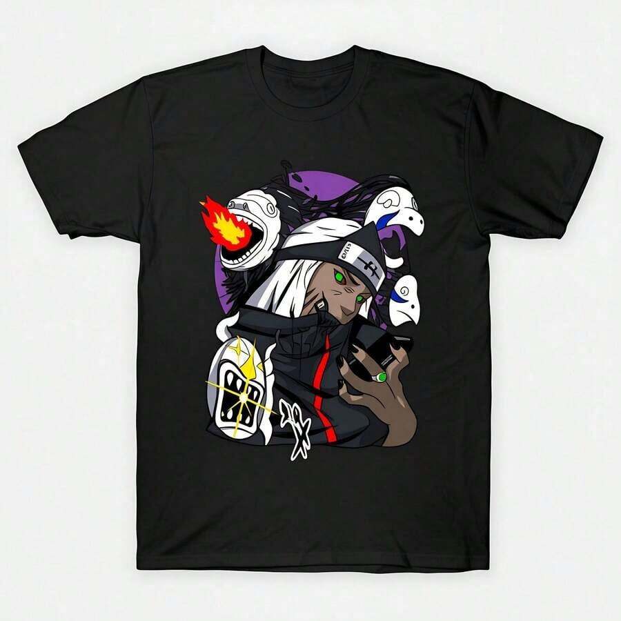 Abbigliamento Maschile Locale, T-shirt in Cotone con Stampe per Uomo, T-shirt Oversize per Uomo, Abbigliamento Streetwear Y2K per Uomo, Outfit Estivi Quotidiani. Motivi progettati specificamente per la Festa del Papa, esclusivi per il Giorno dell'Indipendenza e la Dichiarazione di Indipendenza, una T-shirt maschile alla moda per l'estate. - nero - Visualizzare 1