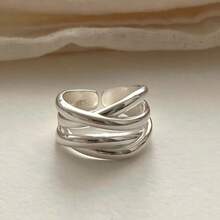 Trang sức cưới thời trang dành cho nữ, mạ vàng 18K, bạc Sterling 925. - Bạc - Xem 1