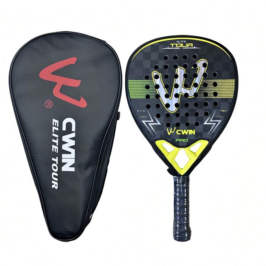 18K Carbon Fiber Badminton Racket, High Spin Control, Ergonomic Handle, Durable Frame, Suitable For Indoor And Outdoor Badminton Courts
