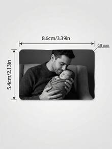 1 chiếc thẻ ví cá nhân hóa dành cho bố, in ảnh và chữ theo yêu cầu, quà tặng cho bố mới, kỷ niệm siêu âm thông báo có em bé, quà tặng Ngày của Cha, kỷ niệm thông báo mang thai. - Nhiều màu - Xem 7