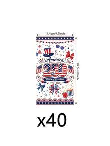 80pcs/40pcs/20pcs Independence Day 250th Anniversary Patriotic Party Napkins - Holiday Party Decoration Napkins, Suitable For July 4th, Independence Day, Memorial Day, And The 250th Anniversary Of The United States Birthday Party Decorations - One Size Fits All - View 12