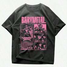 Oversized Revenge Of The Sith T-Shirt, Anakin T-Shirt, Darth T-Shirt, Dark Jedi T-Shirt, Retro Vintage Style, Urban Style, Unisex, Cotton, Short Sleeve, Round Neck, Women's Blouses. Casual Blouses For Ladies. - 黑色 - 查看 7