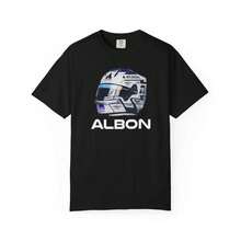 Camiseta de carreras de F1 de Alex Albon |   Diseño de Deportes de Motor de Fórmula 1 - Negro - Ver 12