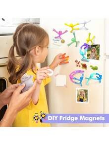 Magnetic Travel Toy, Children's Magnetic Figures, Sensory Fidget Toy, Airplane Car Toddler Travel Essential, Magnetic Characters Birthday Christmas Stocking Stuffer Gift, Magnetic Figures Refrigerator Desktop Classroom Toy - Multicolor - View 5