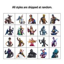 20pcs Temporary Stickers Themed Full Body Character Design Decoration Stickers Easy Apply Accessory For Holiday Present & Event Decor - Multicolor - View 6