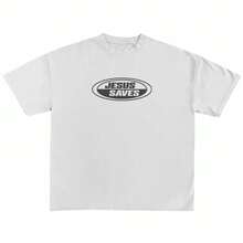 Nueva Camiseta Retro de Jesús Salva, Camiseta Gráfica Vintage, Ropa Cristiana para Mujer, Top Casual de Algodón Unisex, Regalo para Hombres y Mujeres - Negro - Ver 12
