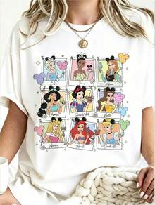 Incluye estampados de moda de Disney, camisetas de verano, impresiones fotográficas de princesas, adecuado para uso diario, fácil de usar en verano, microelástico, camisetas casuales de cuello redondo suaves para uso diario, incluye estampados de moda de Disney, sudaderas de cuello redondo para verano, para hombres y mujeres, regalos para vacaciones. --Disneylandia de Disney París El Reino Mágico Disneysco La Casa de Mickey Mouse Imperio de Mickey Mouse Atuendos de verano modestos Toma esa camiseta Coord de verano Tops para mujer Verano Ropa de mujer de verano Tops de verano Tops de verano para mujer Coord de verano Top de verano Atuendos de verano Blusa blanca Blusa negra Atuendos de vacaciones para mujer Tops para mujer de verano Regalos de vacaciones Regalos de San Valentín Regalos del Día de la Tierra Regalos de Oktoberfest Regalos del Día del Banco de Verano Disney - Blanco - Ver 1