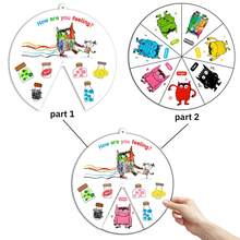hoojojo Kit Kerajinan Tangan Monster Emosional dari Kain Felt - Pendidikan Emosional Anak Usia Dini, Alat Bantu Mengajar Bercerita, Permainan Edukasi Interaktif. Sempurna untuk Pengajaran di Kelas dan Pendidikan di Rumah. - MultiWarna - View 7