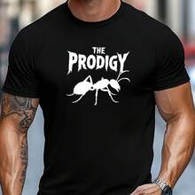 Printed T-Shirt For Men And Women - Black - View 1