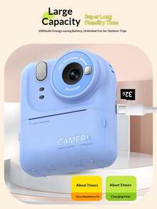 Reletech Mini Digital Camera With Instant Printing Function, 1080P Pocket Video Camcorder, Portable Thermal Photo Printer For Journaling, Scrapbooking And Home Use - Multicolor - View 1
