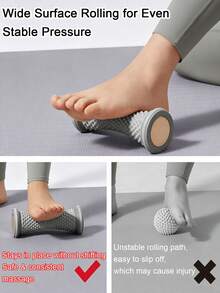 1pc Foot Massage Roller With Speed Control, Deep Tissue Massage Roller, Medium Hardness, Manual Operation, Durable Plastic Structure, Suitable For Yoga And Fitness Enthusiasts, Mother's Day Gift - Multicolor - View 6