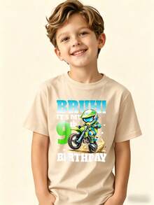 , It's My 9th Birthday T-Shirt For Kids - 杏色 - 查看 8
